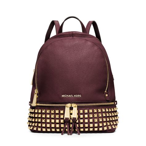 michael michael kors rhea rucksack|michael kors rhea studded backpack.